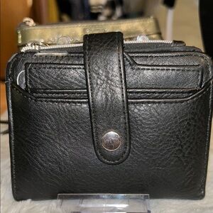 Black Vegan Leather‎ Wallet